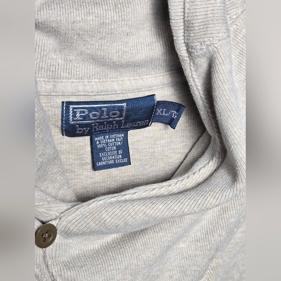 Vintage Ralph Lauren 100% Cotton Quiet Luxury Polo Mock Neck Sweater, XL - Picture 4 of 4